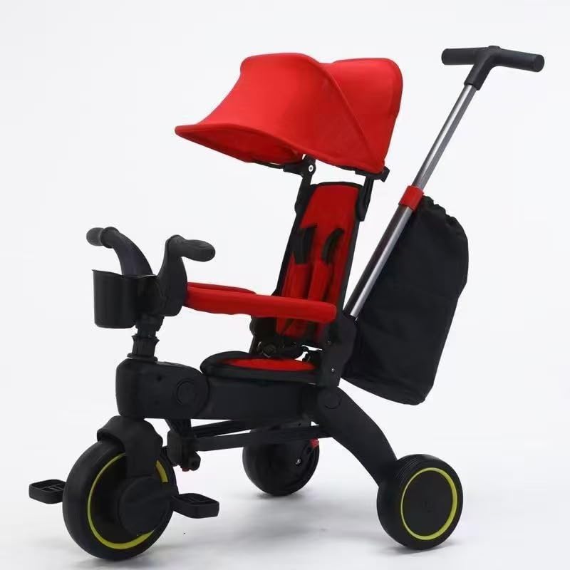 doona 折りたたみ式ベビーカー レッド　三輪車 楽天市場】リキトライク 手押し棒つき 折りたたみ三輪車 10ヶ月